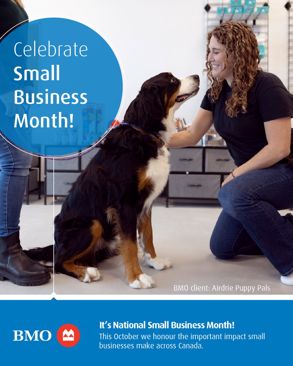 JulieM_Robinson's tweet photo. Small business owners are more than entrepreneurs—they’re visionaries, creative thinkers, and problem-solvers. This month let’s celebrate the entrepreneurs across Canada who are bringing their big ideas to life!

#ProudToWorkAtBMO https://t.co/6gFXaSmJad