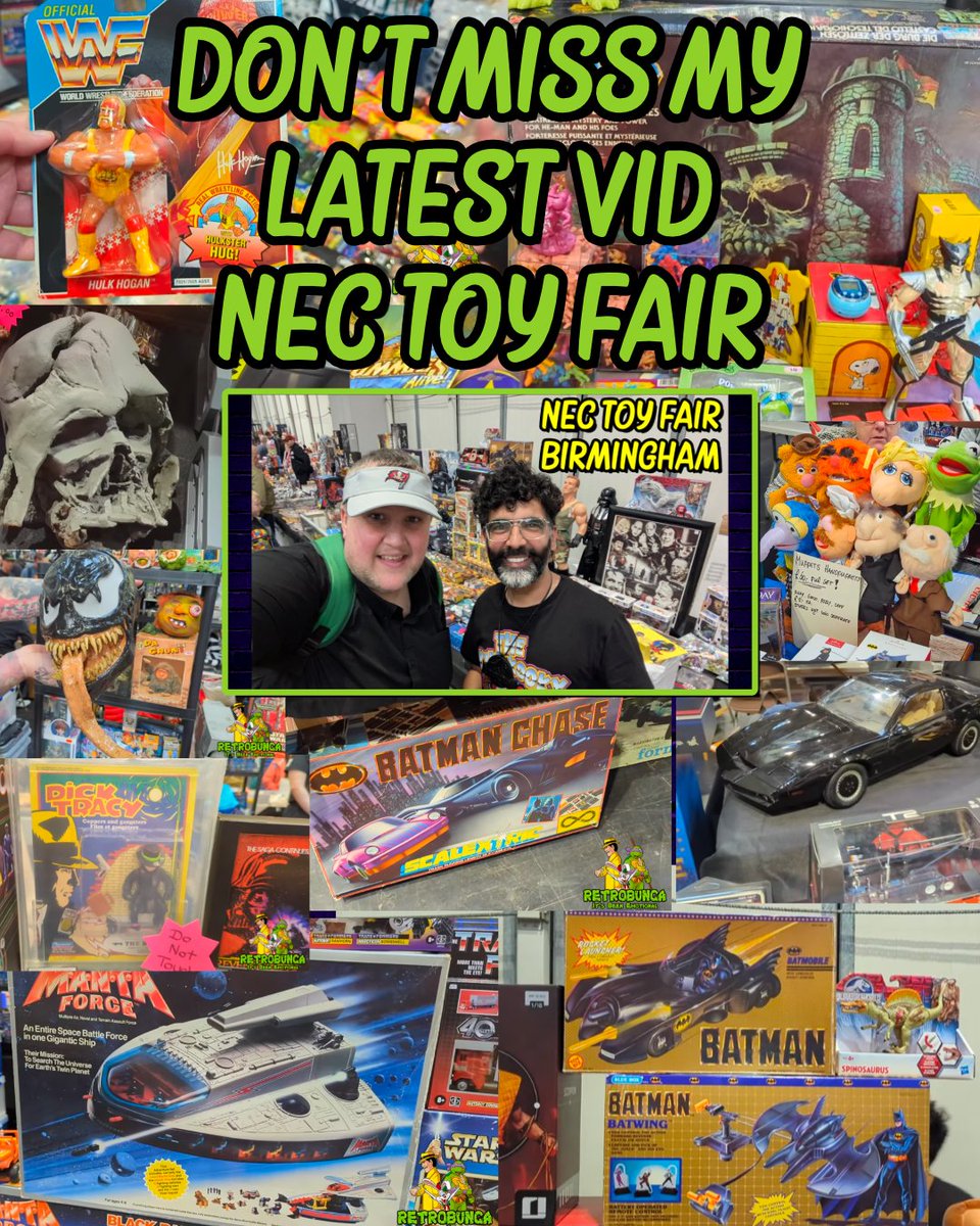 RETROBUNGATV's tweet photo. NEC Toy Fair Video LINK : https://t.co/b27d4wzZuz
All views, comments, thumbs up & shares appreciated
#toyfair #nec #nectoyfair #necbirmingham #retrobunga #itsbeenemotional #vintagetoys #retrotoys #toycollector #toycollectors #toycollecting #toyhunting #toysandhobbies https://t.co/6AvJQbSEdB