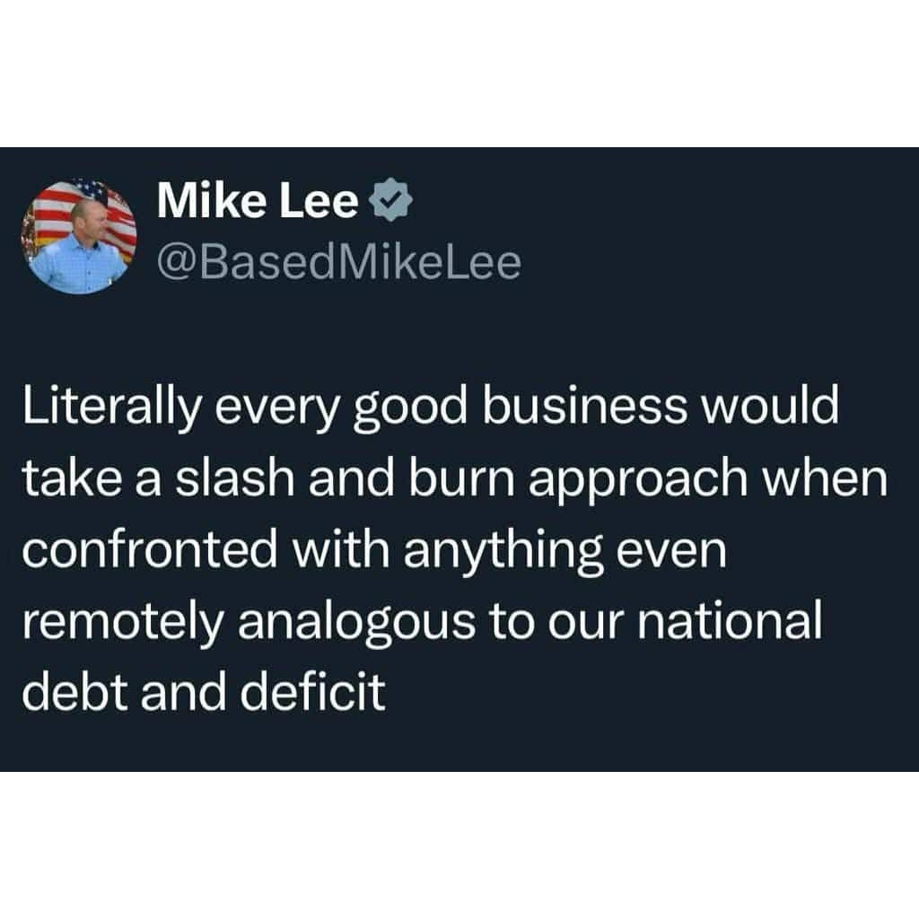 gwpro's tweet image. The only #organization that can operate in the red without #consequences.  #FreeMarket #privatesector #government #debt #inflation #deficit #optout