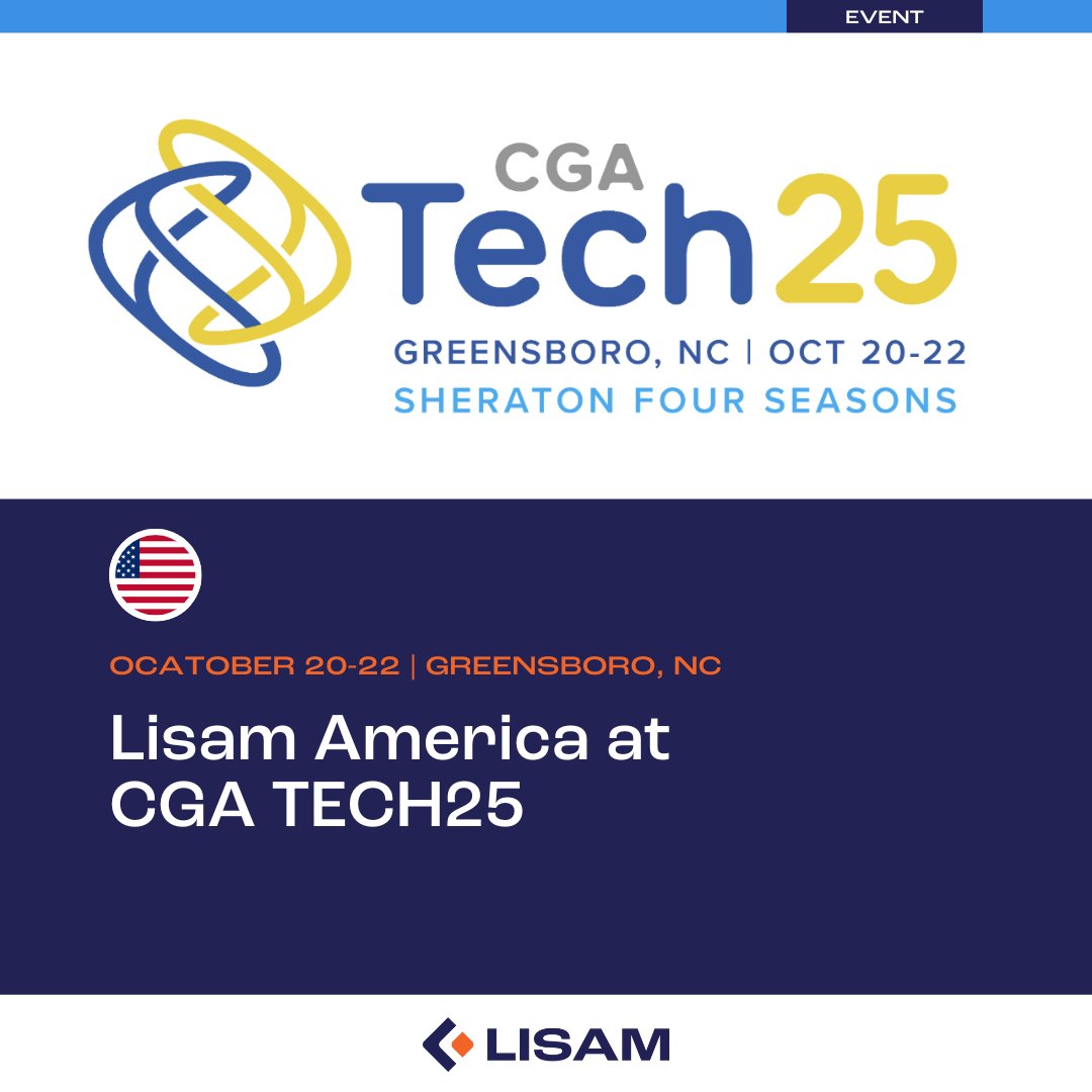 LisamSystems's tweet image. Lisam America is heading to GCA TECH25!
📍Greensboro, NC
📅October 20-22
Stop by our booth to learn about smarter EHS, compliance &amp;amp; sustainability solutions.
#CGA #TECH25 #IndustrialGases #EHS #Compliance #Safety #Lisam