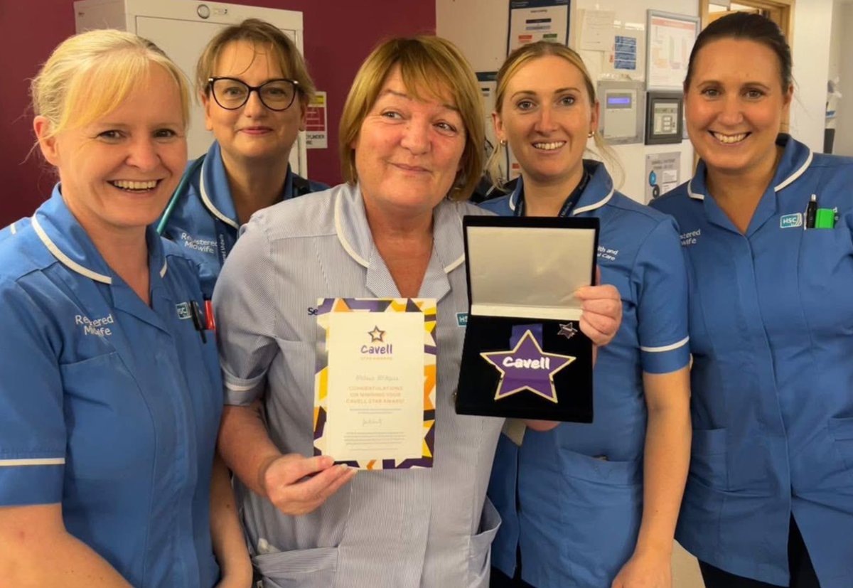 Congratulations to our amazing Maternity Support Worker Melanie McAlpine on receiving a Cavell Star Award! 👏

Her care, compassion &amp; dedication to supporting families as they welcome their little ones is inspiring ❤️ 

Melanie is a true star! 🌟