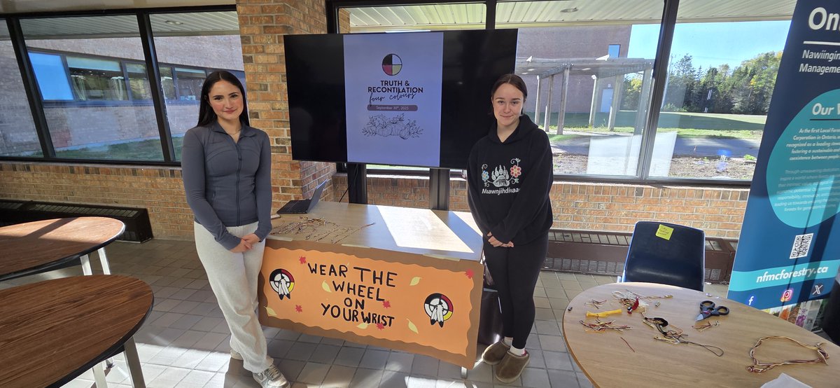 NFMCForestry's tweet image. Tuesday, September 30 was National Truth and Reconciliation Day. Marathon High School (MHS) students developed and led information displays to remember the lives impacted by Canada’s Residential Schools system.

NFMC was honoured to participate in the event.
   
#NTRD #Miigwetch