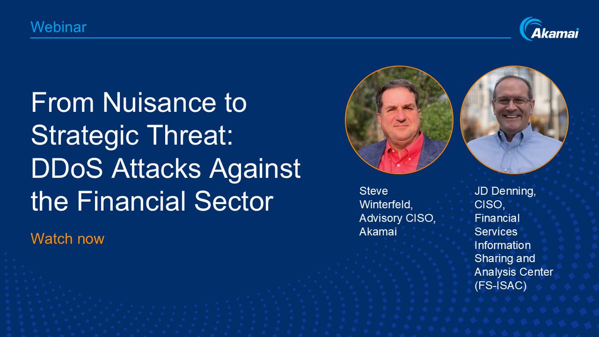 Akamai's tweet image. DDoS attacks are on the rise, targeting financial institutions with increased sophistication. Join our webinar to learn how to strengthen your defenses and stay ahead of emerging threats. Watch now: ow.ly/Ez4Q50X5Tja