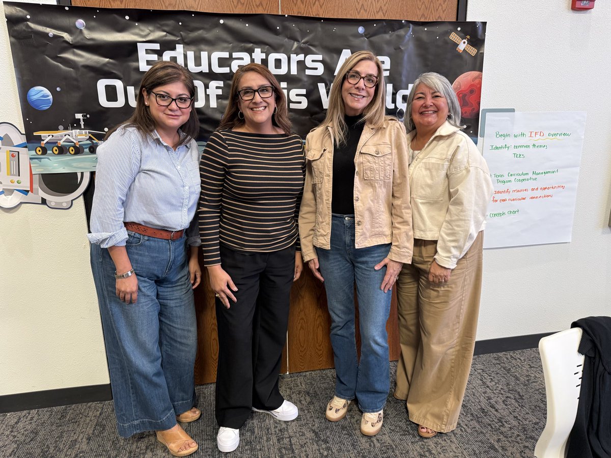 🐾Curriculum &amp; TEKS- yeah! 🕺💃🏻Excited to be learning alongside these great ladies at the TEKS Resource Convocation at Region 19 today! #TISDProud