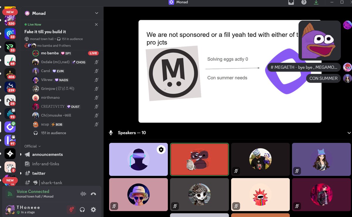 Gmonad
Come join now, it’s fun in Monad Discord😂😂
discord.com/channels/10363…