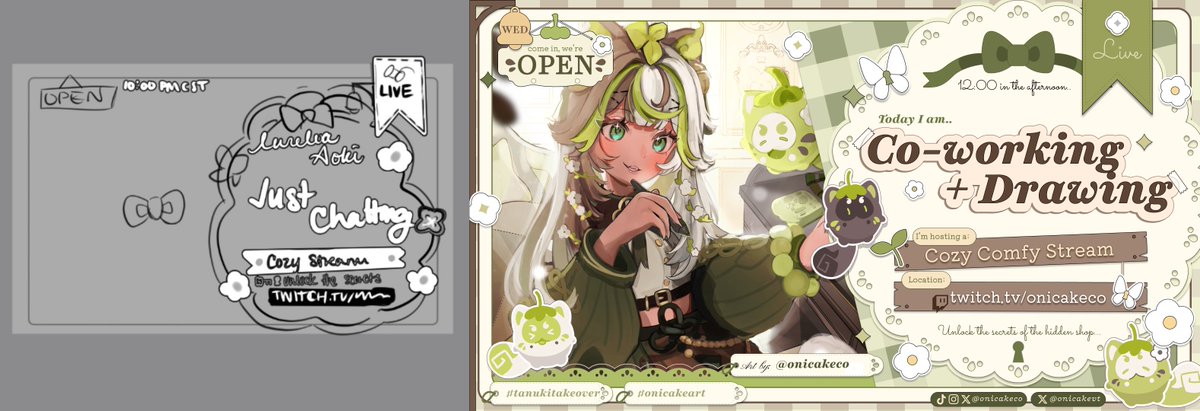 onicakeco's tweet photo. How it started vs. How it's going
From sketch to final https://t.co/lgsvU2biCG
