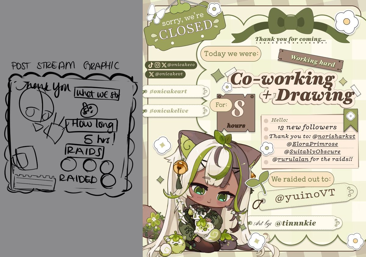 onicakeco's tweet photo. How it started vs. How it's going
From sketch to final https://t.co/lgsvU2biCG