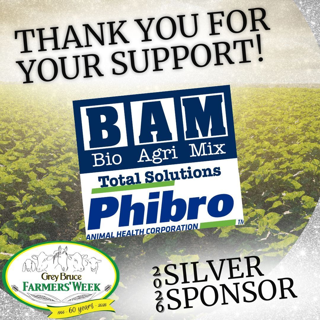 🐮 A big thank you to Bio Agri Mix + Phibro Animal Health for their Silver sponsorship of Beef Day at #GBFW26! Their support helps us bring valuable programming to producers.
#farming #farm #ontariofarming #beeffarming #beeffarmontario