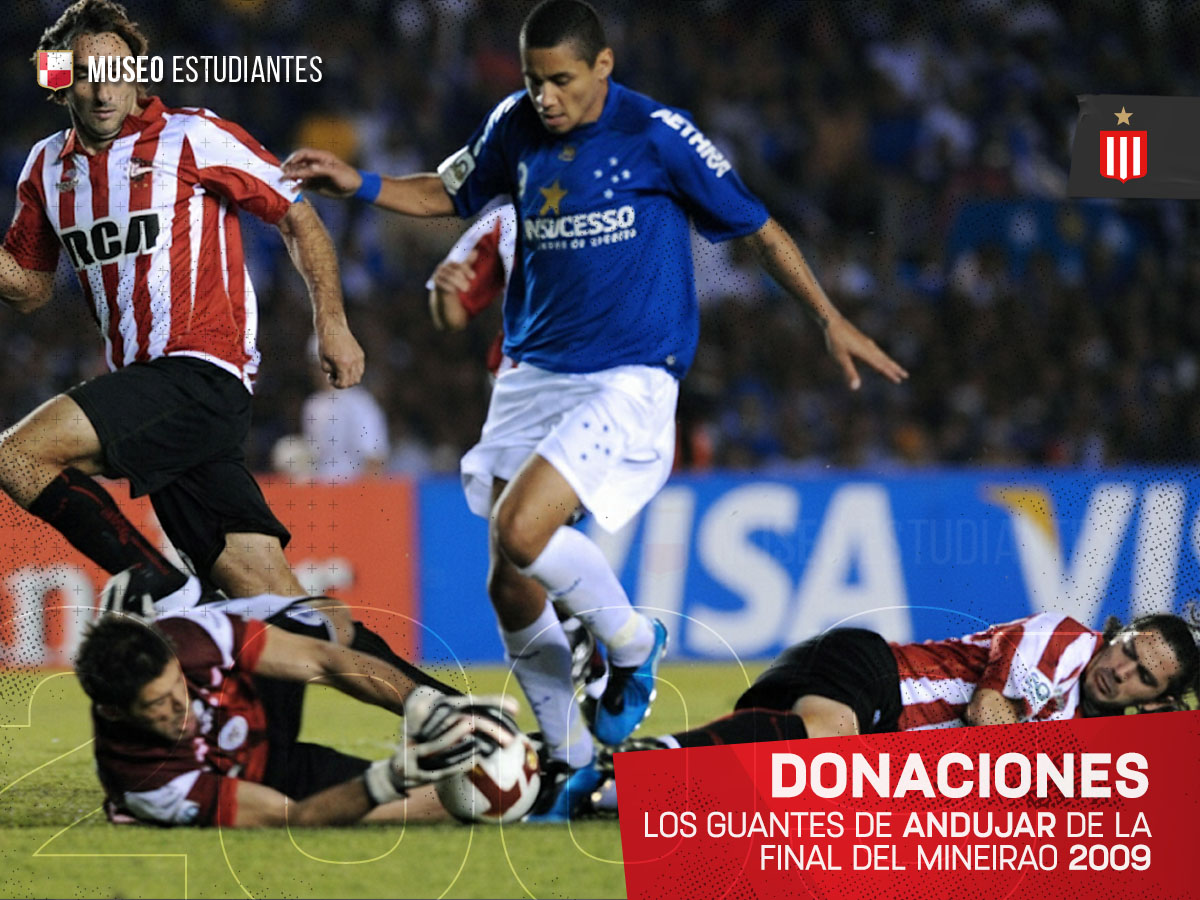 DONACIONES

Recibimos una gran donación, de Jorge Ayala y 'Pocho' Mazzina,  los guantes que Mariano Andujar usó en la final de la Libertadores 2009 vs Cruzeiro.

GRACIAS JORGE Y POCHO!

Su donación es para el Club, para siempre.

#Donaciones #MuseoEstudiantes #EDLP

MUSEO EDLP