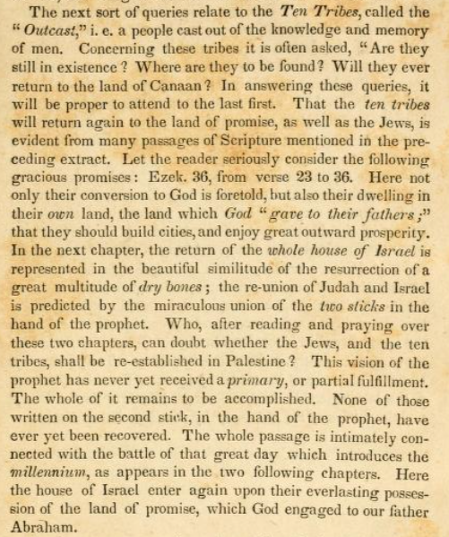 'Wie kan er na het lezen van Ezechiël 36 en 37 nog aan twijfelen dat de Joden eenmaal zullen terugkeren naar Palestina?'

Joseph Frey (1771-1850), Messiasbelijdende Jood
👇
archive.org/details/narrat…