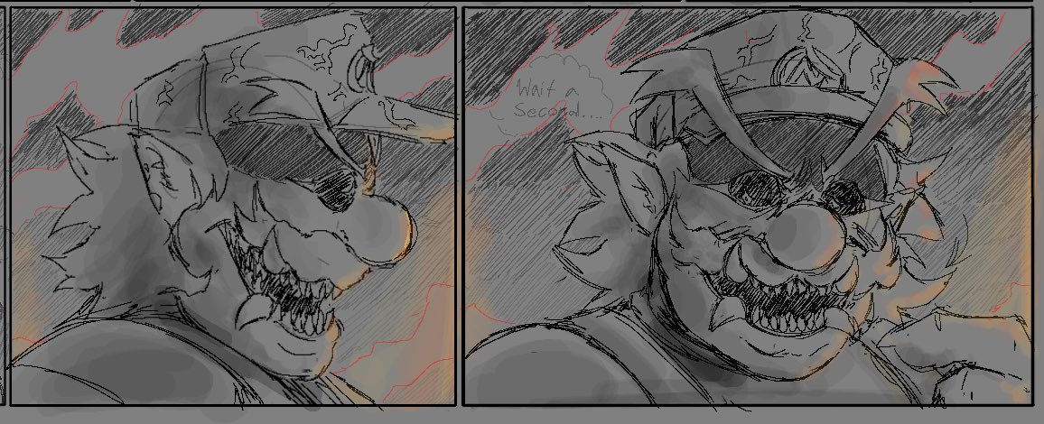 The comic is still in the works but progress is slow atm (I am a one artist army and I’m trying to encourage myself to draw more)

Here’s this guy