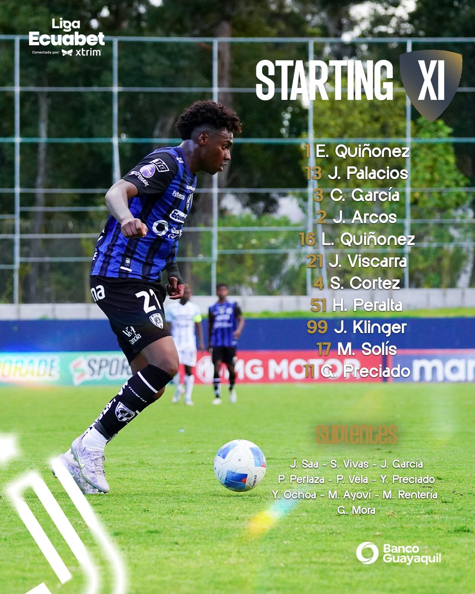INDJRS_EC's tweet photo. 1⃣1⃣ 📝Alineación ⚽🏃 #INDEJRS 🆚 @leonesfc_ec #UnClubDiferente https://t.co/YBLCn4UXMZ