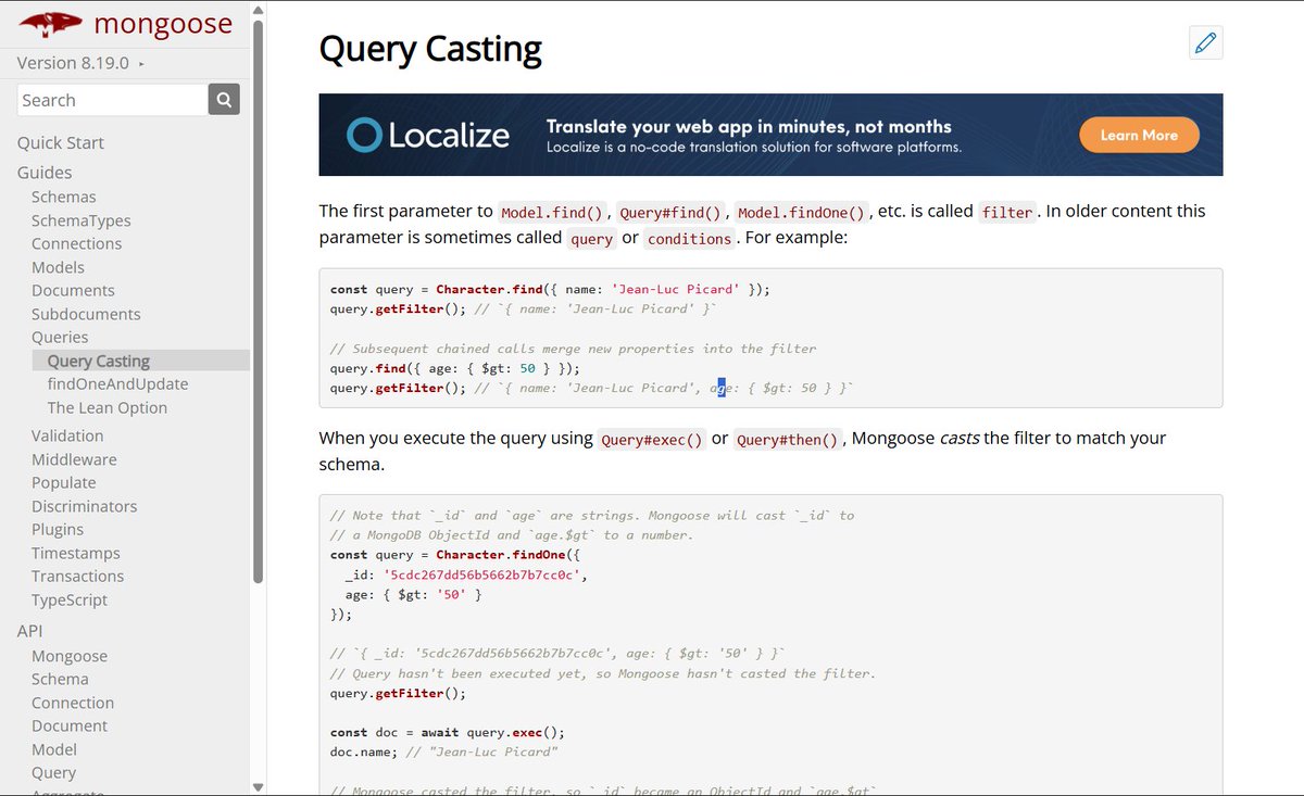 ashish_saud15's tweet photo. #LUD6 โ CRUD & Queries
Dived deeper into retrieving, updating & deleting documents in Mongoose (by ID & key values). Also explored query helpers like .countDocuments(), .skip(), .sort(), $gt, $lt, $and, $or & more!
#LearningUtsav2025 #FestivalOfLearning #MongoDB #Mongoose https://t.co/mRhRIyHzA5