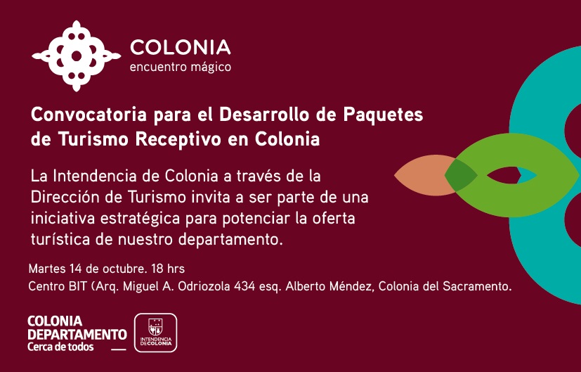 La Intendencia de Colonia a través de la Dirección de Turismo, invita a ser parte de una iniciativa estratégica para potenciar la oferta turística de nuestro departamento. Ver más en colonia.gub.uy
#intendenciadecolonia