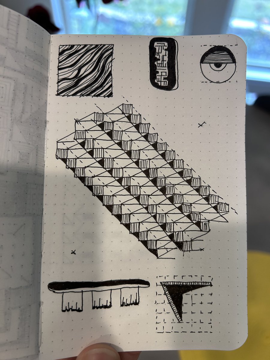 Art_x_Cacti's tweet image. I recently acquired a grid paper notebook. It’s been fun to see where my sketches go when I try to reference my drawings to the grid. 

#artwork #sketchbook #experimentalart