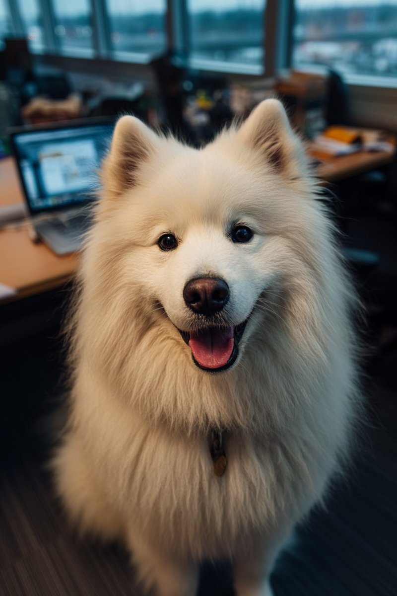 Samoyed_AI's tweet photo. Happy Saturday with Samoyed 🐶
#AIArt #AIイラスト︎ #Samoyed #サモエド #midjourney #Samo #SamoAI https://t.co/GhsgqqLOts