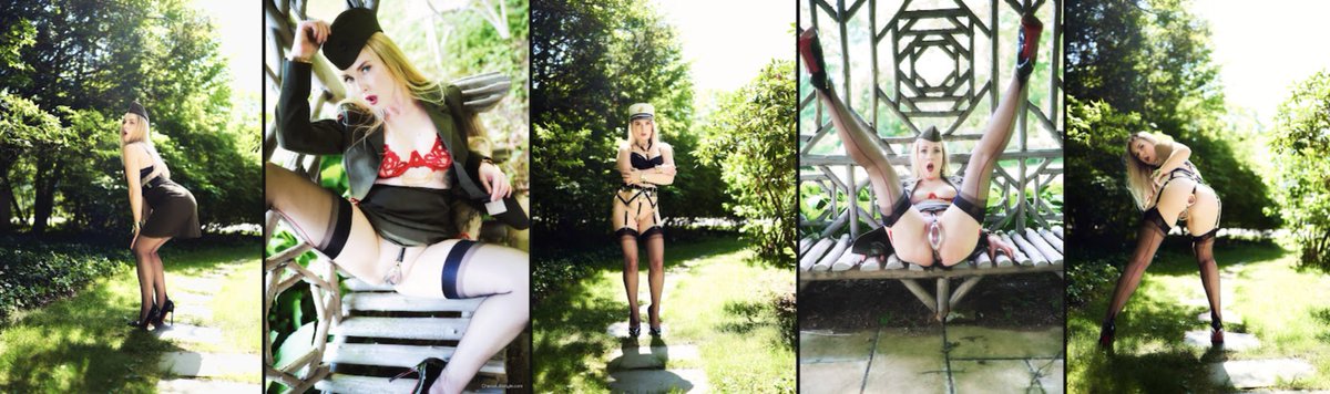 Available on patreon patreon.com/posts/set-87-d…

#chastelifestyle #chastity #chastitybelt #usmc #marine #semperfi #military #uniform #fetish #denied #locked #cuffed  #highheels #lingerie #upskirt #redheels #upskirt #implied #nude #honeybirdette #sexy #girl #outdoor #stockings #hat