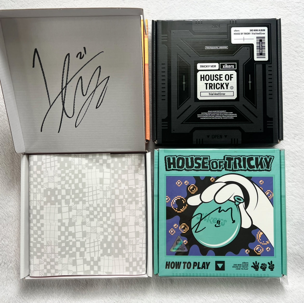 jonghell2's tweet image. WTS [USA/ WW]

Selling: 🔖 Xikers [House of Tricky]
➕ Junmin photocards

Want: 🔖 $60 for all (free tracked shipping to USA)

signed album: 
Yechan Doorbell Ringing
Junmin How to Play

💬Comment or DM to claim
pc sale Minjae Jinsik Hunter Hyunwoo Junghoon Seeun Yujun Sumin