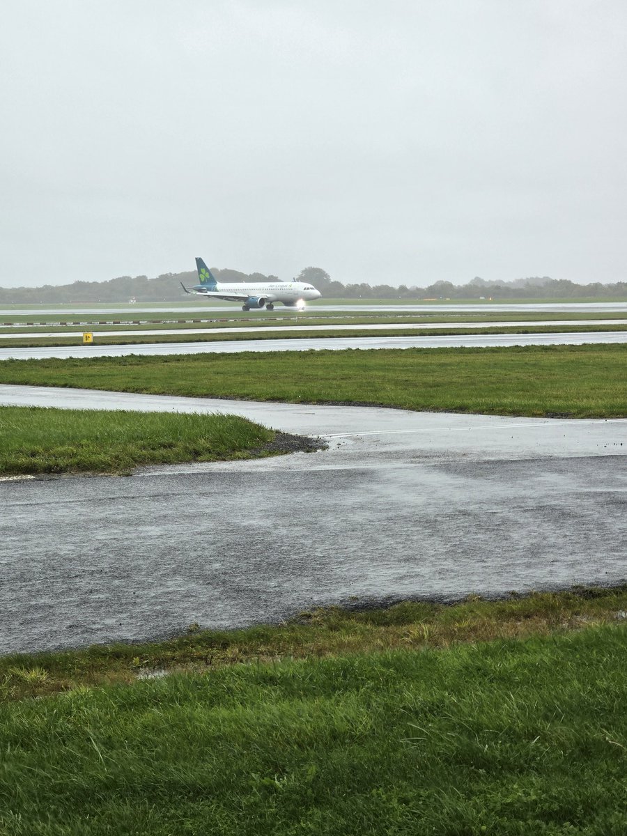 Somewhat bleak and windy, awaiting flight to Hamburg :)