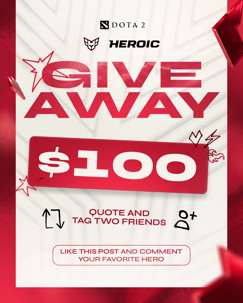 GIVEAWAY – $100 🗣️🗣️

-quote this post &amp; tag two friends
-like and comment your favorite hero

GIVEAWAY ENDS ON 12TH OCTOBER!