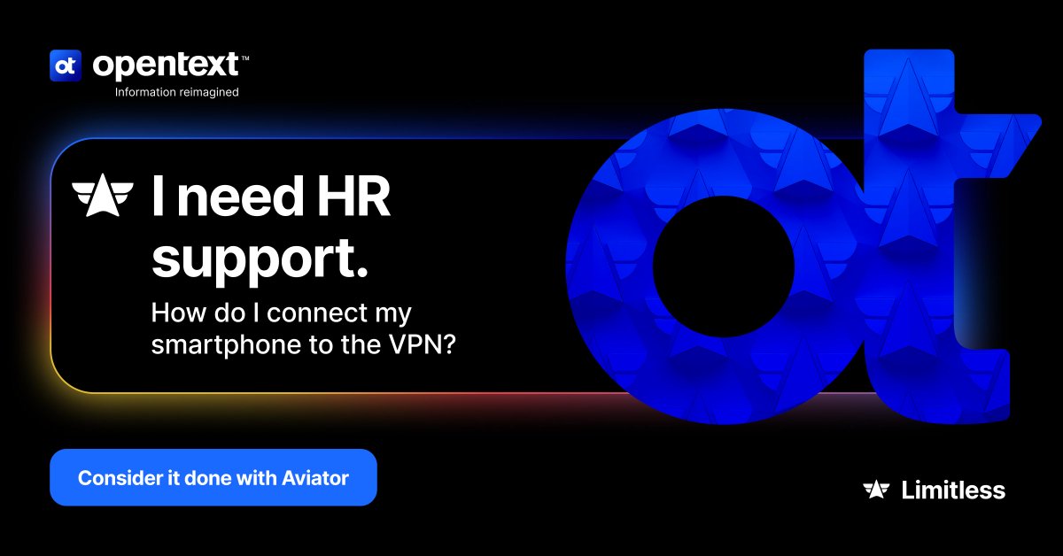 OpenText_ITOPs's tweet image. 🚫 HR support operations need to be hard and complex.

✅ HR operations can be made simple with OpenText Service Management Aviator. 

🔎 Discover OpenText Aviator&apos;s value in HR use cases here: bit.ly/3HelqrZ  

#ITSM #SeviceManagement #AI