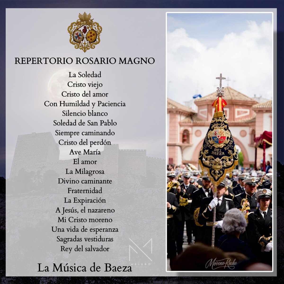 𝐌𝐀𝐆𝐍𝐔𝐌 𝐑𝐎𝐒𝐀𝐑𝐈𝐔𝐌 𝐒𝐏𝐄𝐈|✝️🕊

Os dejamos la información de cara a nuestra participación en la Magna de Jaén que tendrá lugar mañana 4 de Octubre.

#LaMúsicaDeBaeza
#PorSiempreRosario