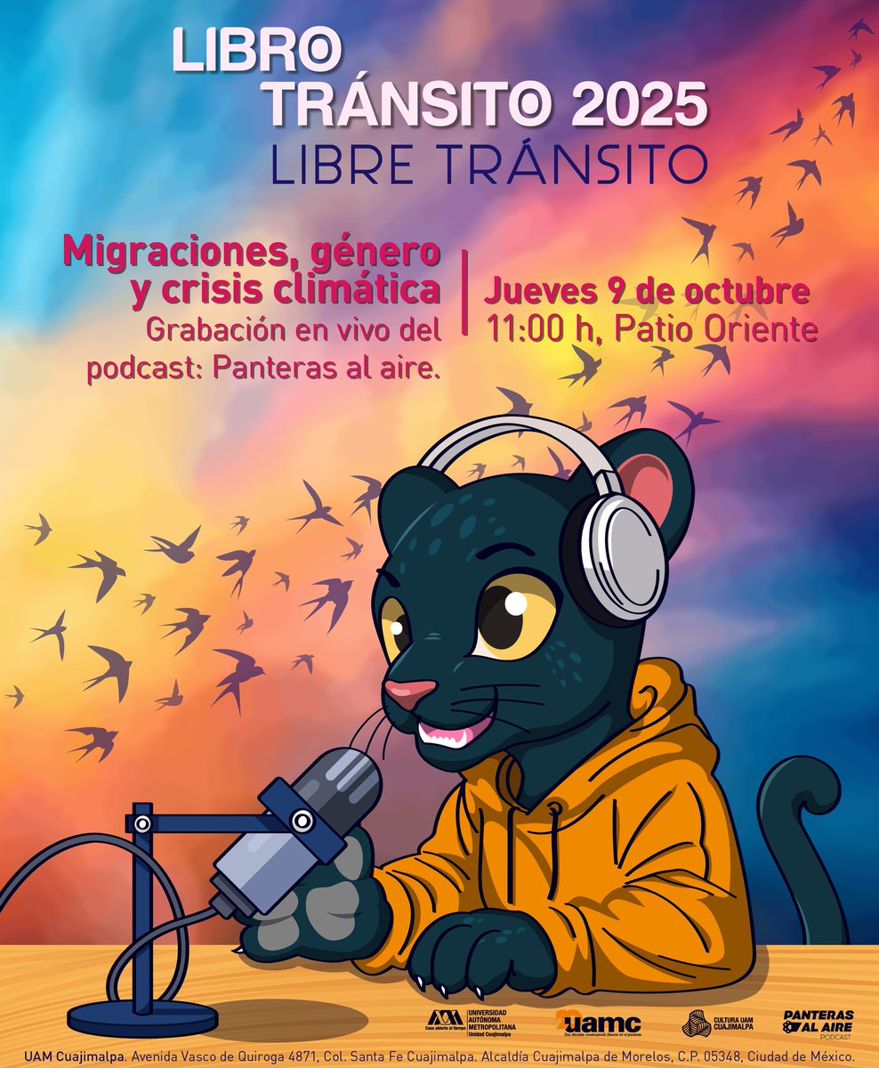 Libro Tránsito 2025  #LibreTránsito
<a href="/uamcuajimalpa/">UAM Cuajimalpa</a> 
Revista Diarios del Terruño
"Migraciones, género y crisis climática: contribuciones locales a cuestiones globales”
Participan:
Natalia Gavazzo (CONICET-EIDAES-UNSAM)
Carlos Alberto González  <a href="/DTerruno_UAM/">Revista Diarios Del Terruño</a>
Dayanira García Toledo