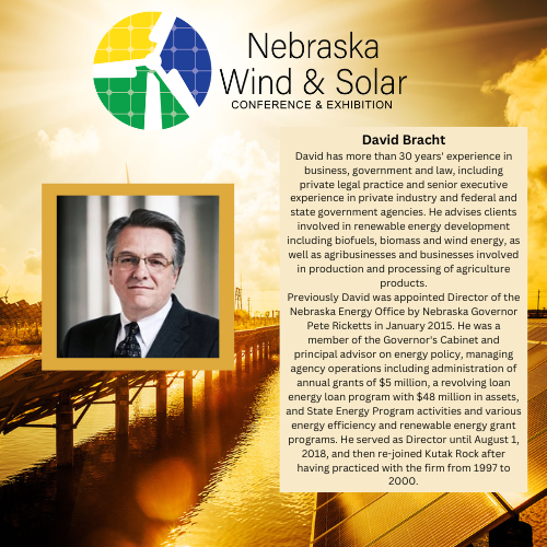 nebraskaWSC's tweet photo. Join us as we spotlight our dedicated Speakers at the Nebraska Wind and Solar Conference.

We are excited to welcome David Bracht from Kutak Rock!

Don't forget to register! https://t.co/XvhWQ7xBaR

#nebraskawindandsolar #windenergy #renewableenergy #solar #wind https://t.co/4ljsIw9JnB