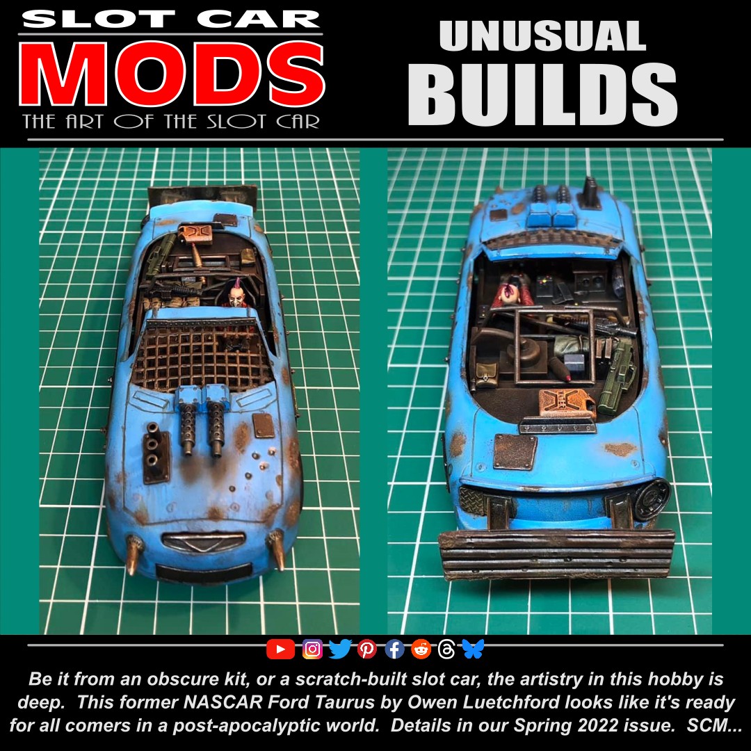 slotcarmods's tweet photo. Unusual Builds. SCM...
#slotcarsforlife #slotcarmods #slotcarmagazine #theartoftheslotcar #unusual #builds #ford #taurus #postapocolyptic #slotcarsofinstagram #slotcarphotography #slotcarcollecting #slotcar #slotcars #slotcartrack #slotcarcollection #slotcarracing https://t.co/fxyrTqEzjO