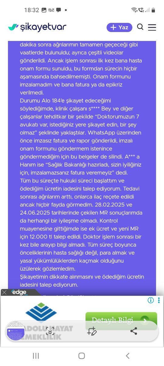 Sayın yetkililer Dr fatih kırar ile ilgili şikayet var da hastaların şikayetlerini sizlere gönderiyorum gereğini yapmanızı rica ediyoruz. <a href="/ismgovtr/">İstanbul İl Sağlık Müdürlüğü</a> <a href="/saglikbakanligi/">T.C. Sağlık Bakanlığı</a>