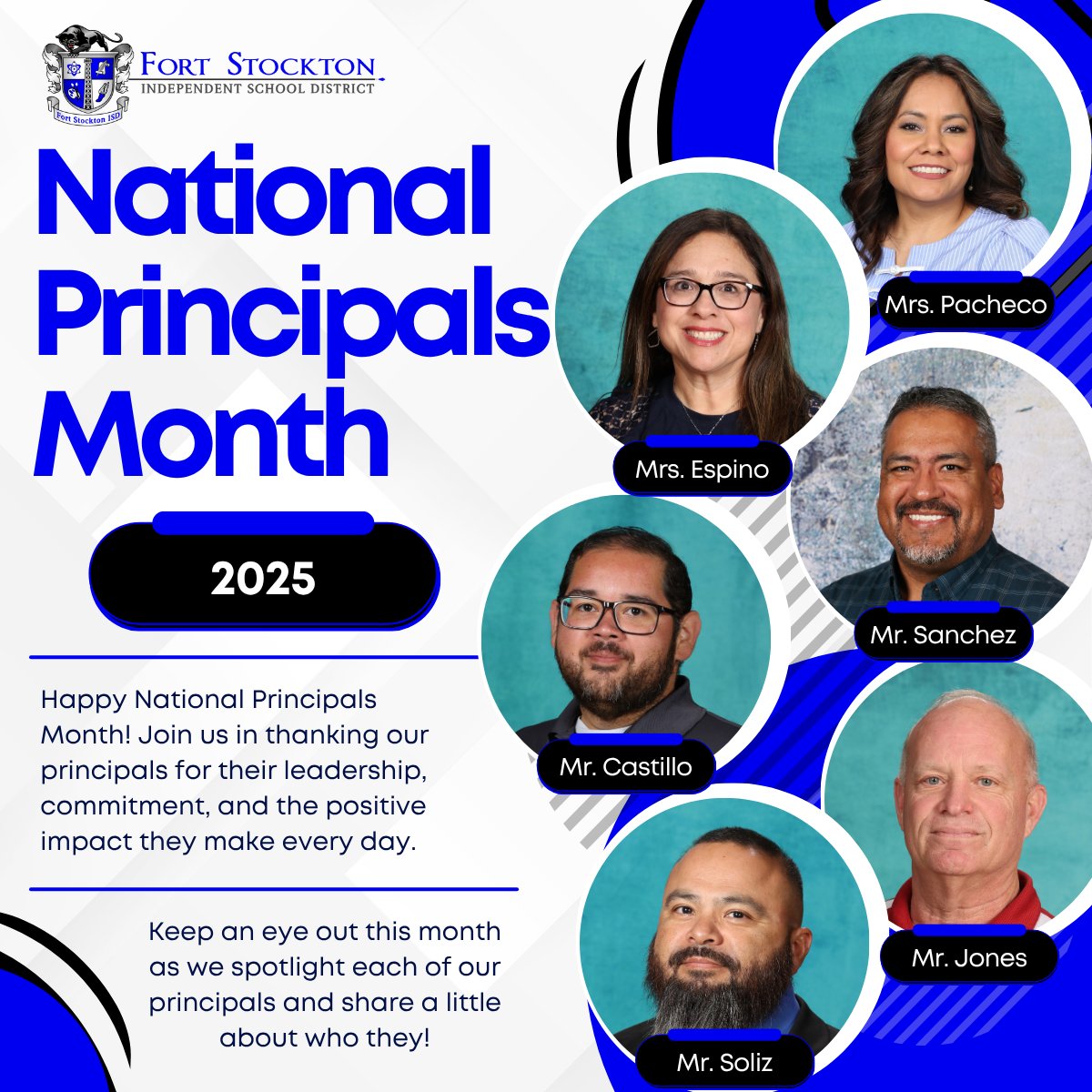 😃October is National Principal Month!😃
