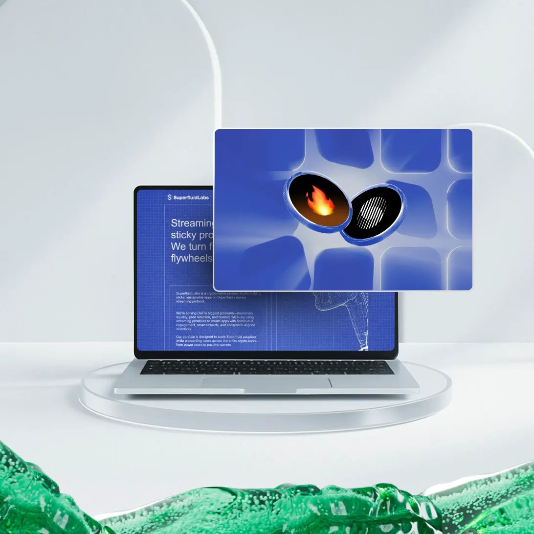 Superfluid_HQ's tweet image. Most DeFi apps have the same problem: users show up for rewards, dump tokens, disappear.

@superfluid_labs builds apps where continuous engagement drives continuous rewards through money streaming.

Here&apos;s what the team is cooking 🧑‍🍳