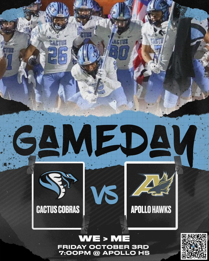 The quest for our 6th region championship in a row starts tonight! 🌵🐍🏈