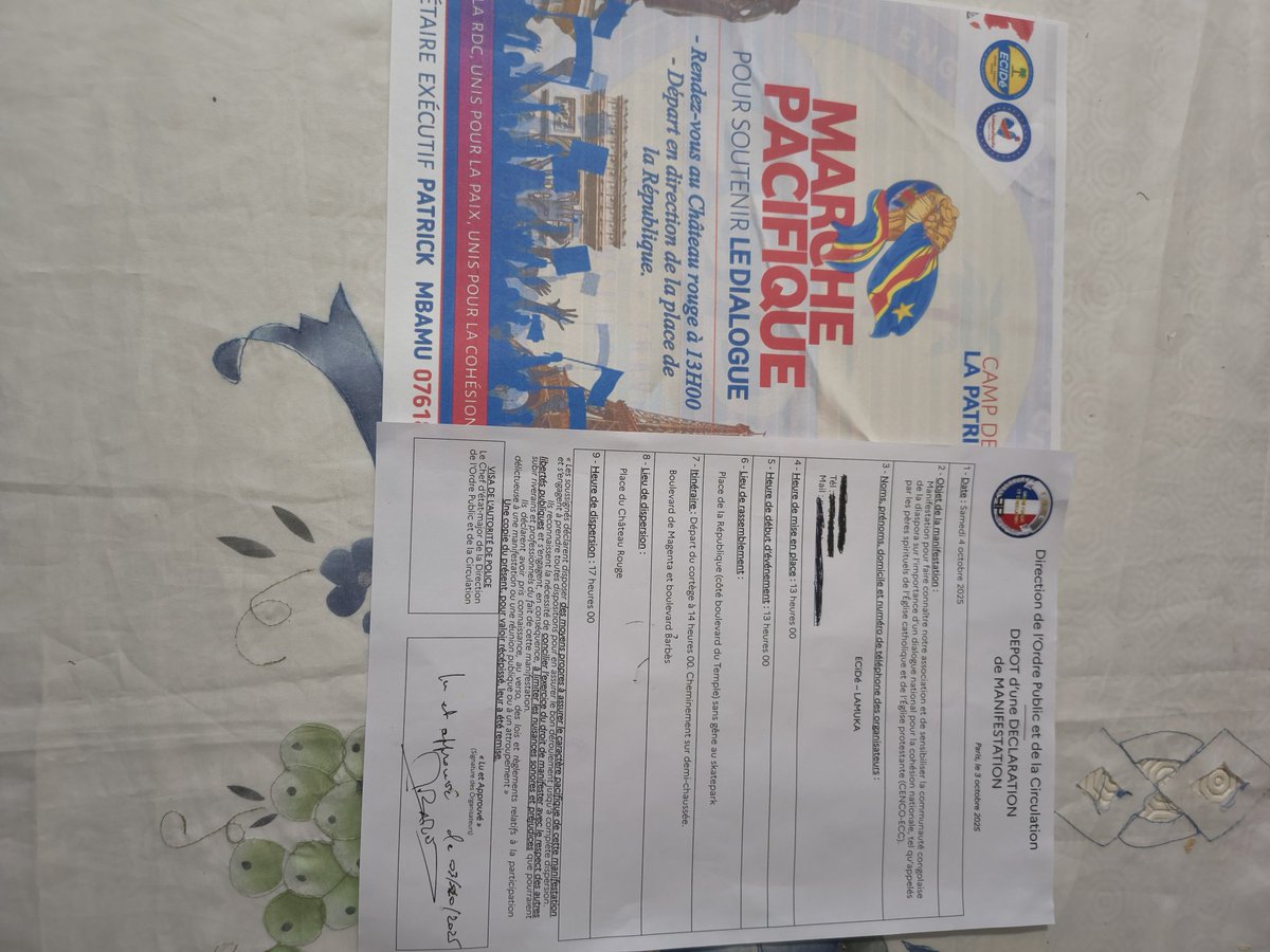 Notre marche pacifique de demain, samedi 04 octobre, pour le dialogue inclusif de la CENCO-ECC, s’inscrit pleinement dans cet esprit : dire NON à la balkanisation et OUI à un dialogue national inclusif, sincère et responsable.
#CAMPDELAPATRIE 
<a href="/MartinFayulu/">Martin Fayulu</a>