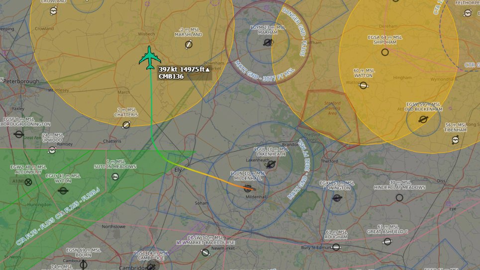 Andyyyyrrrr's tweet photo. 17:21 CAMBER 136 Atlas Air (Mil Charter) 747-400(F)
Airborne from RAF Mildenhall #EGUN to Dover AFB #KDOV
Routing direct to Waypoint #OTBED
Working Swan Mil 133.325
#CMB136 Tail : #N489MC https://t.co/KF7W8orEAD