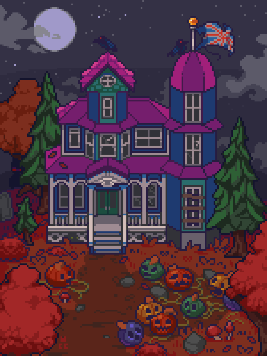 CoinCrown23's tweet image. Spooky season is upon us! 👻🌕🎃
#ドット絵 #pixelart #aseprite