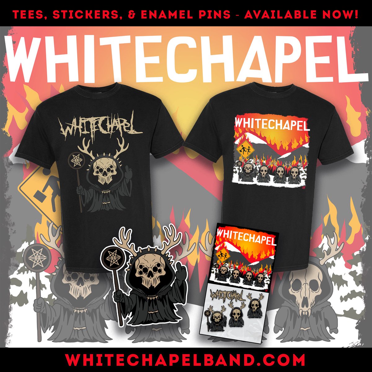 Don’t forget preorders for our Cult Park collection are live!  These are available in the U.S. via <a href="/merchnow/">MerchNow</a> , in EU via @impericonde , and in AUS via <a href="/artist_first/">ArtistFirst Radio</a> 
Whitechapelband.com