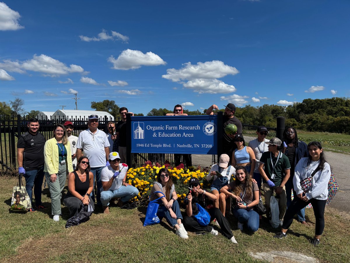 TSUCollegeofAG's tweet photo. π± Students from TSUβs Intensive English Center visited the TSU Organic Farm! Led by Dr. Dilip Nandwani, they picked veggies, explored sustainable farming & connected language learning with hands-on ag. π
β¨ #TSUAg #TSUOrganics #TSUPride https://t.co/vi1K0C73b5