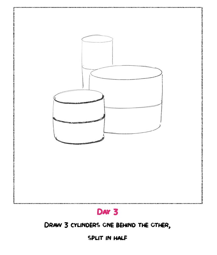 ytartschool's tweet image. DAY 3 #learntodrawin30days