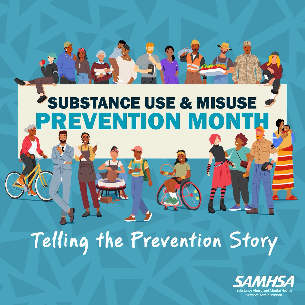 It’s #SubstanceUseAndMisusePreventionMonth! Download SAMHSA's toolkit and tell the good-news story of prevention:  samhsa.gov/about/digital-…  #PreventionMonth #MyPreventionStory