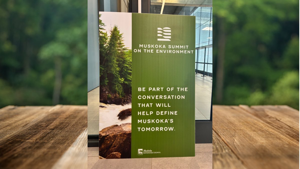 ESSE_Canada's tweet photo. In good company today participating in @muskokawatershd Muskoka Summit on the Environment - ‘Living Smarter in a Changing Climate’ 🌱 https://t.co/YVs7UWgnZA