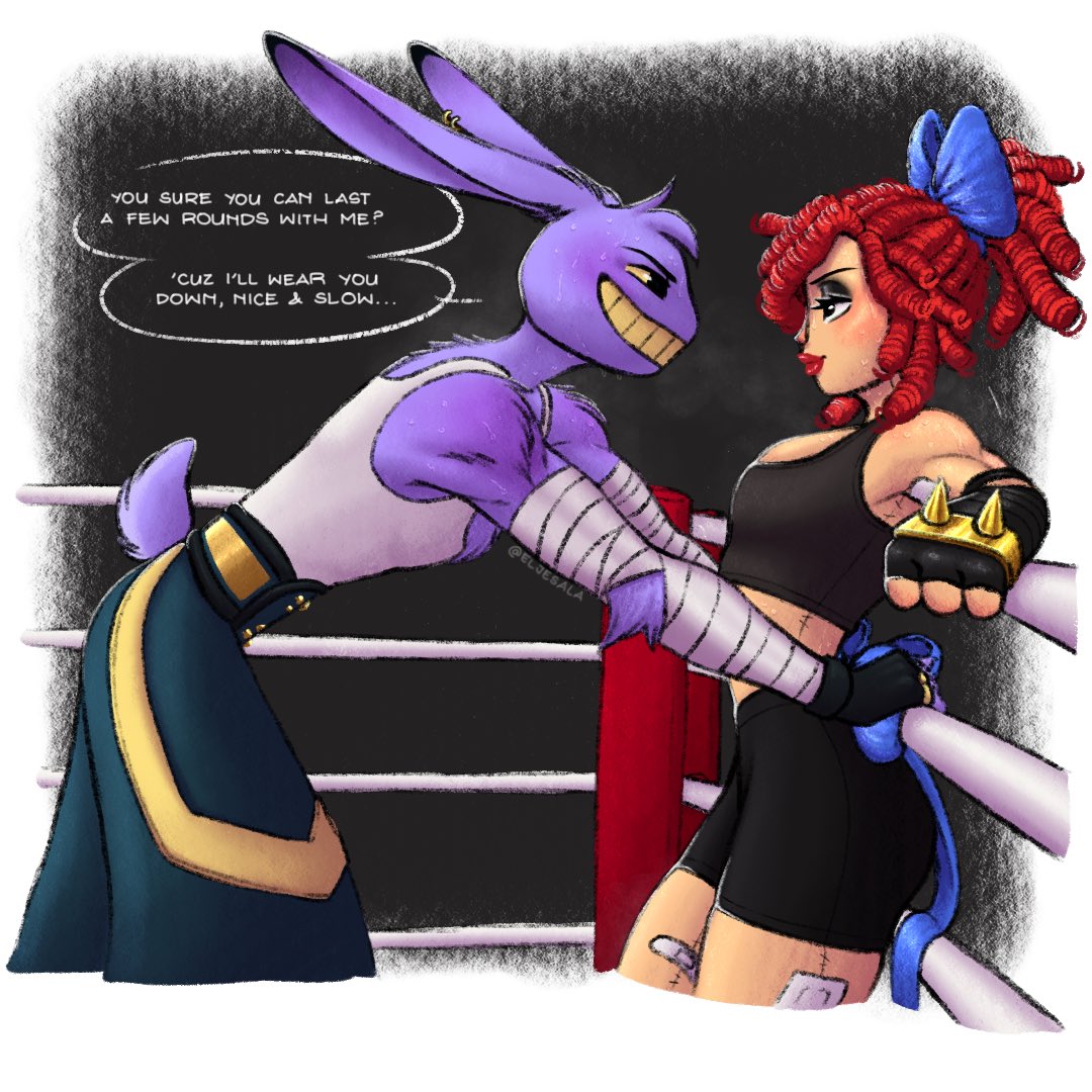 In a fight, right?....RIGHT???

TADC Fight Club AU🥊 by <a href="/burrotello/">burrotello</a> 
#bunnydoll #TADCfightclub