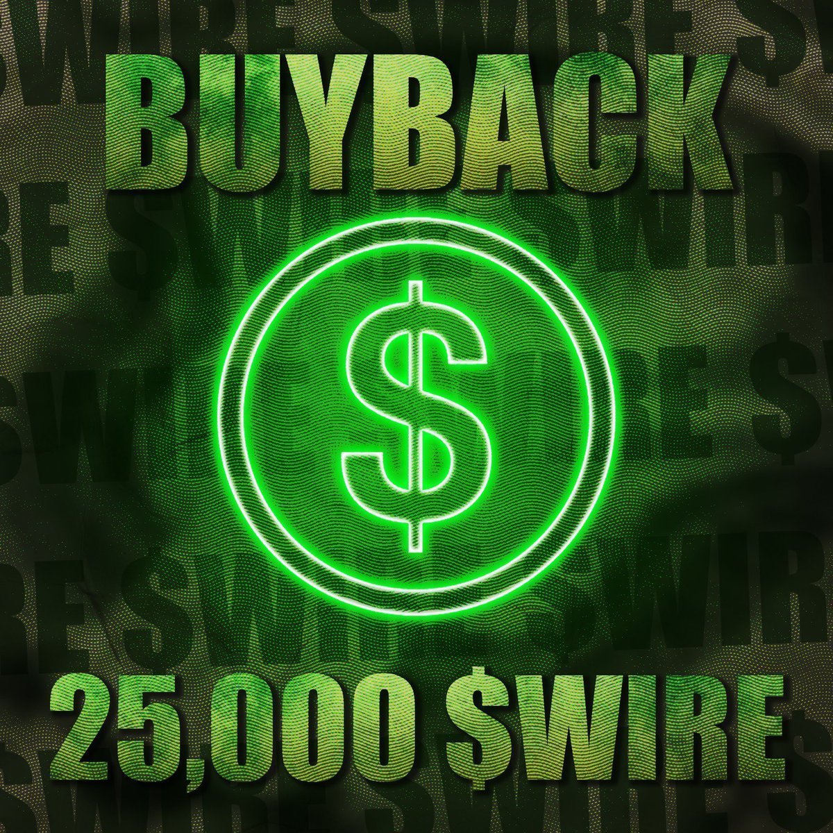 Successfully completed 100,300.22 ($100,300.22) USDT trade settlement!      

As a result, 25,000 $WIRE tokens were purchased &amp; burned to further increase token holder value🔥 

$USDT - tronscan.org/#/transaction/…

$WIRE - basescan.org/tx/0x8c4a13374…