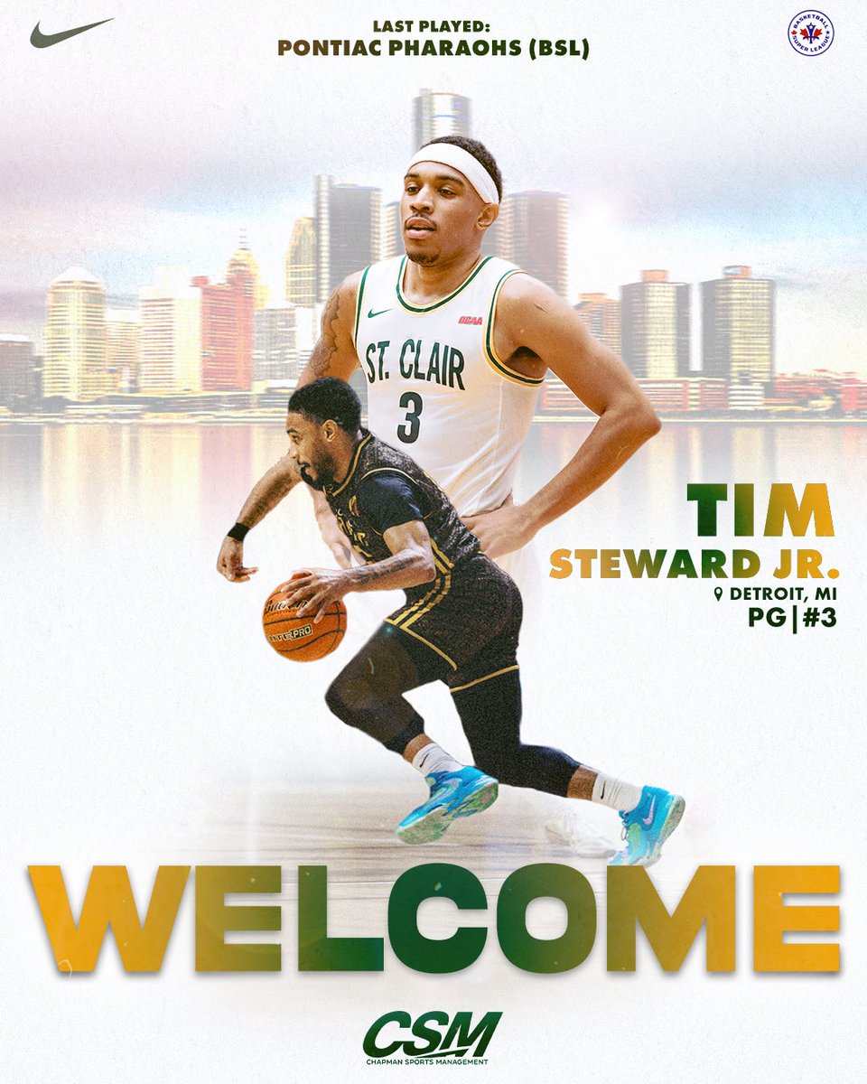 Welcome Tim Steward Jr to the Chapman Sports Management family!