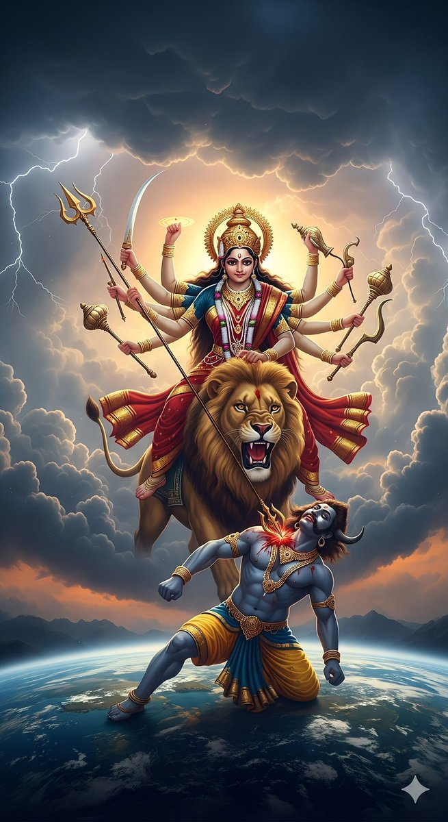 Leonard18_X's tweet image. "Celebrate the divine power of Goddess Durga with this striking wallpaper, symbolizing strength and victory #Durga #HinduMythology #WallpaperArt."
Load in 4k