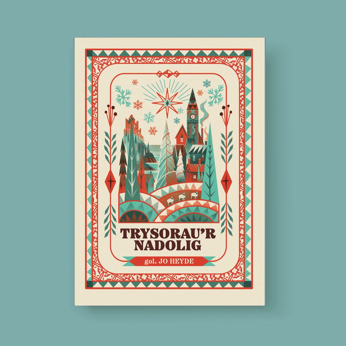 ✨DADORCHUDDIO CLAWR✨

Mae'n bleser gennym ddadorchuddio clawr ein cyfrol arfaethedig, Trysorau'r Nadolig, wedi ei golygu gan <a href="/heyde_jo/">Jo Heyde Cymraeg</a> 🧣🎄🤶

Diolch i'r ✨anhygoel✨ Karl James Mountford am y clawr hudolus, ac am y celf llawn lledrith rhwng y cloriau.

[1/3]