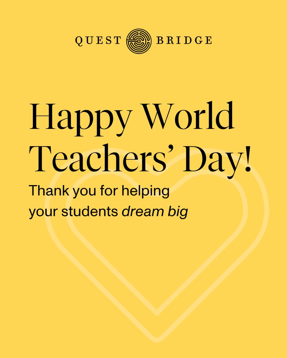 QuestBridge's tweet image. 💛🏫Thank you to all the educators who inspire students every day to dream big — including teachers who have supported students in crafting their National College Match applications!