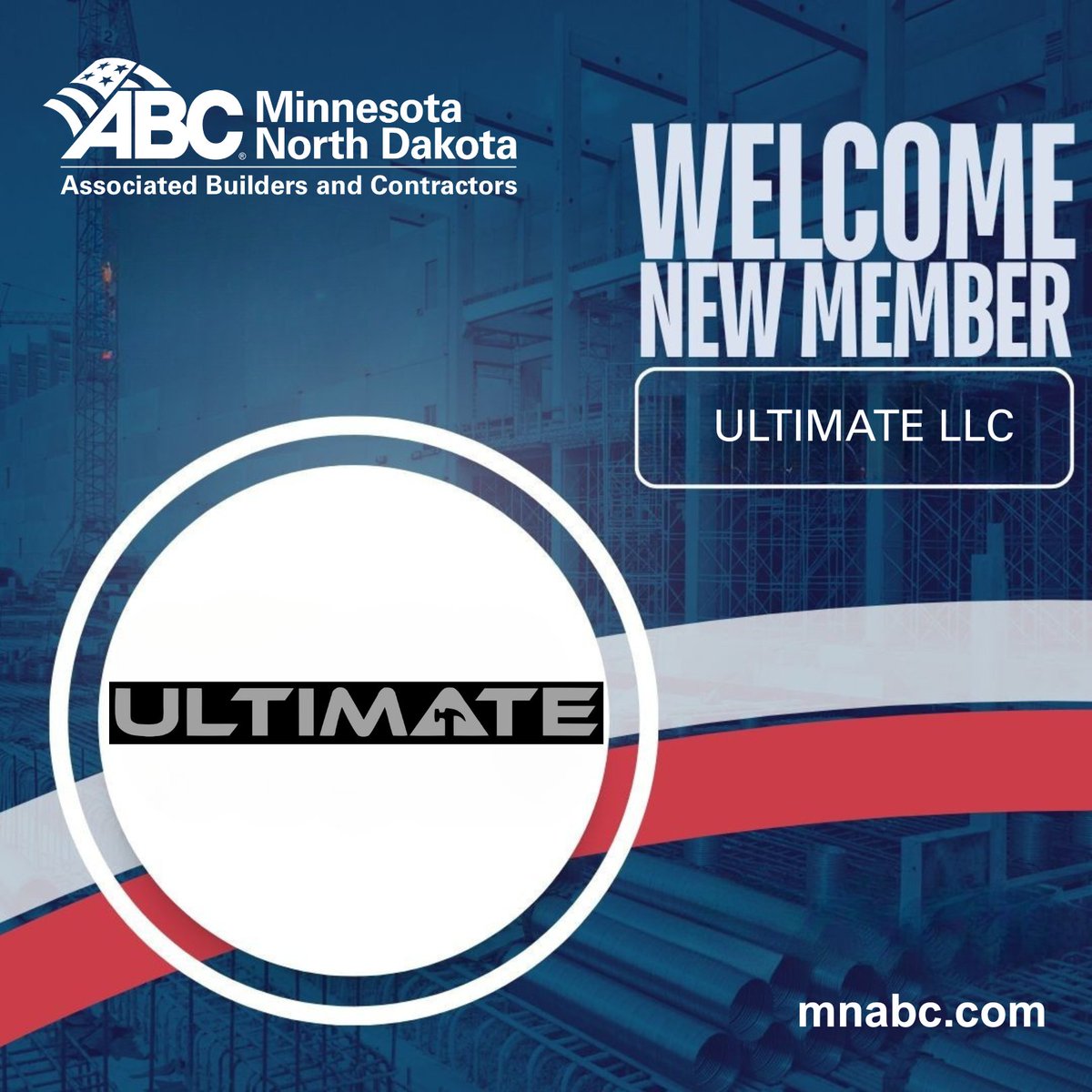 Welcoming Ultimate LLC to the ABC MN/ND family! Thrilled to build together and elevate the merit shop standard.  #ABCMNND #ABCMeritShopProud