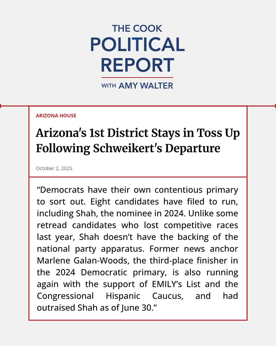 Honored to have the support of <a href="/emilyslist/">EMILYs List</a> and <a href="/BOLDDems/">BOLD Democrats</a>. We’re building a campaign that will be ready to win in November and finally flip #AZ01 Blue!