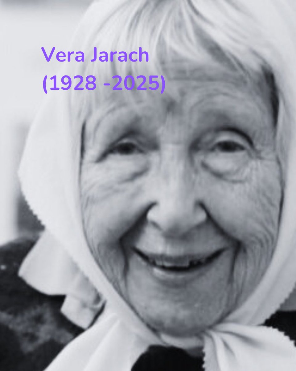 Hasta siempre, Vera. Madre de Plaza de Mayo LF.
Pudo huir del fascismo en Italia. Su hija Franca, quien aún permanece desaparecida, fue secuestrada por la dictadura cívico militar de nuestro país. 
Símbolo de resistencia y amor🖤

D.E.P.